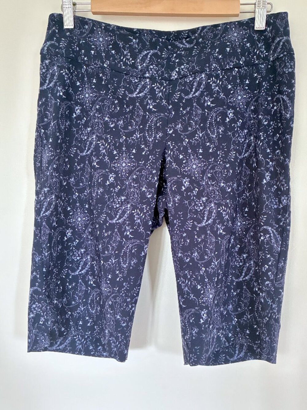 S.C. & Co. Lightweight Blue Paisley Shorts - Size 12